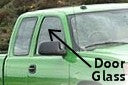 FRONT DOOR GLASS: 1973-2008 Chevrolet / GM Truck, Van, S10
