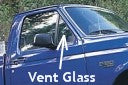 VENT GLASS: 1992-97 Ford F-series